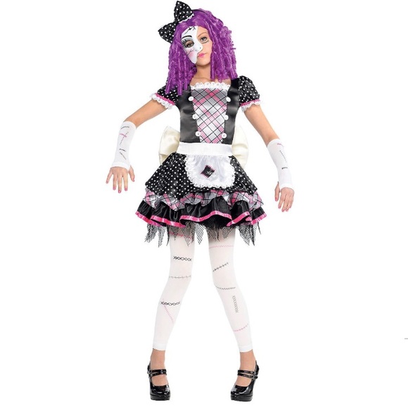 Girls Broken Doll Deluxe Costume - Picture 1 of 3